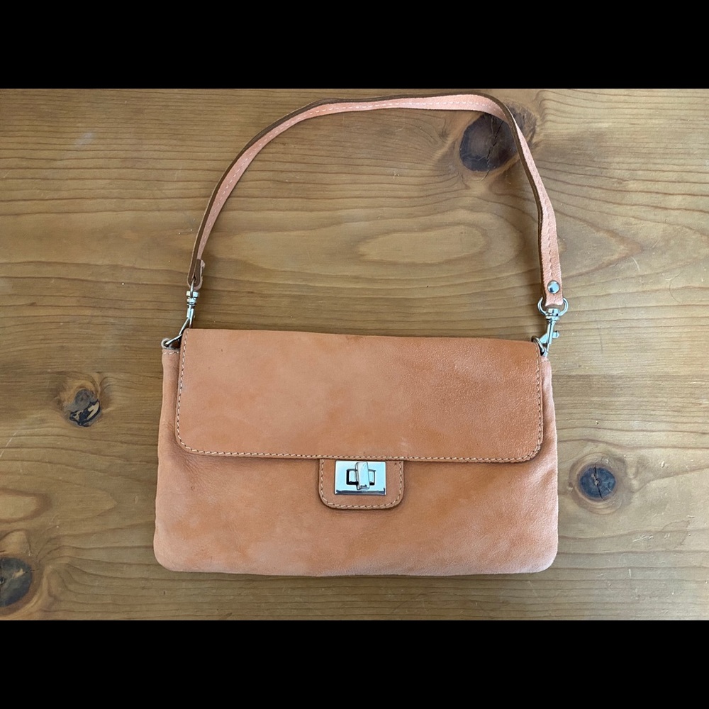 Nardelli made in Italy suede mini purse